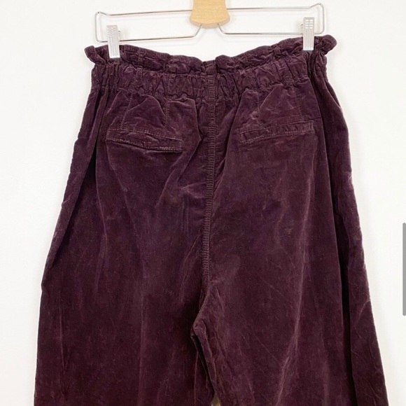 Free People | Margate Corduroy Paper Bag Pants Size S - Missing Drawstring - Picture 7 of 14